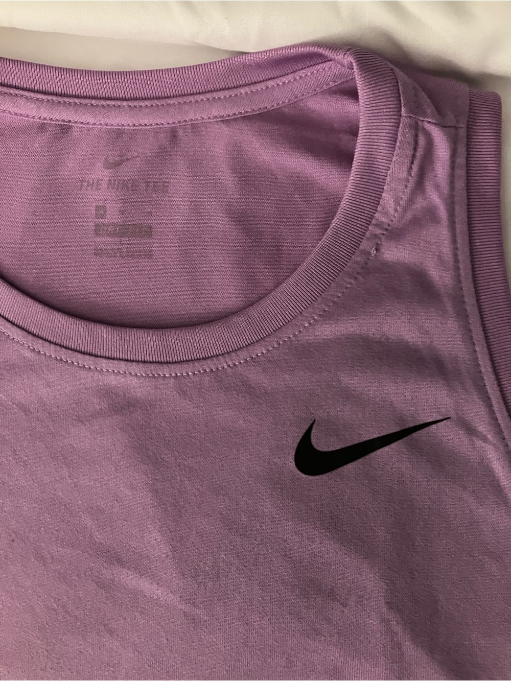 Nike Lavender Purple Dri-Fit Tank Top with Subtle Logo
